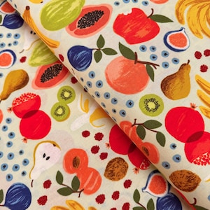 Toile Rifle Paper Co. pour présentoir à fruits : Collection Verger, toile de coton