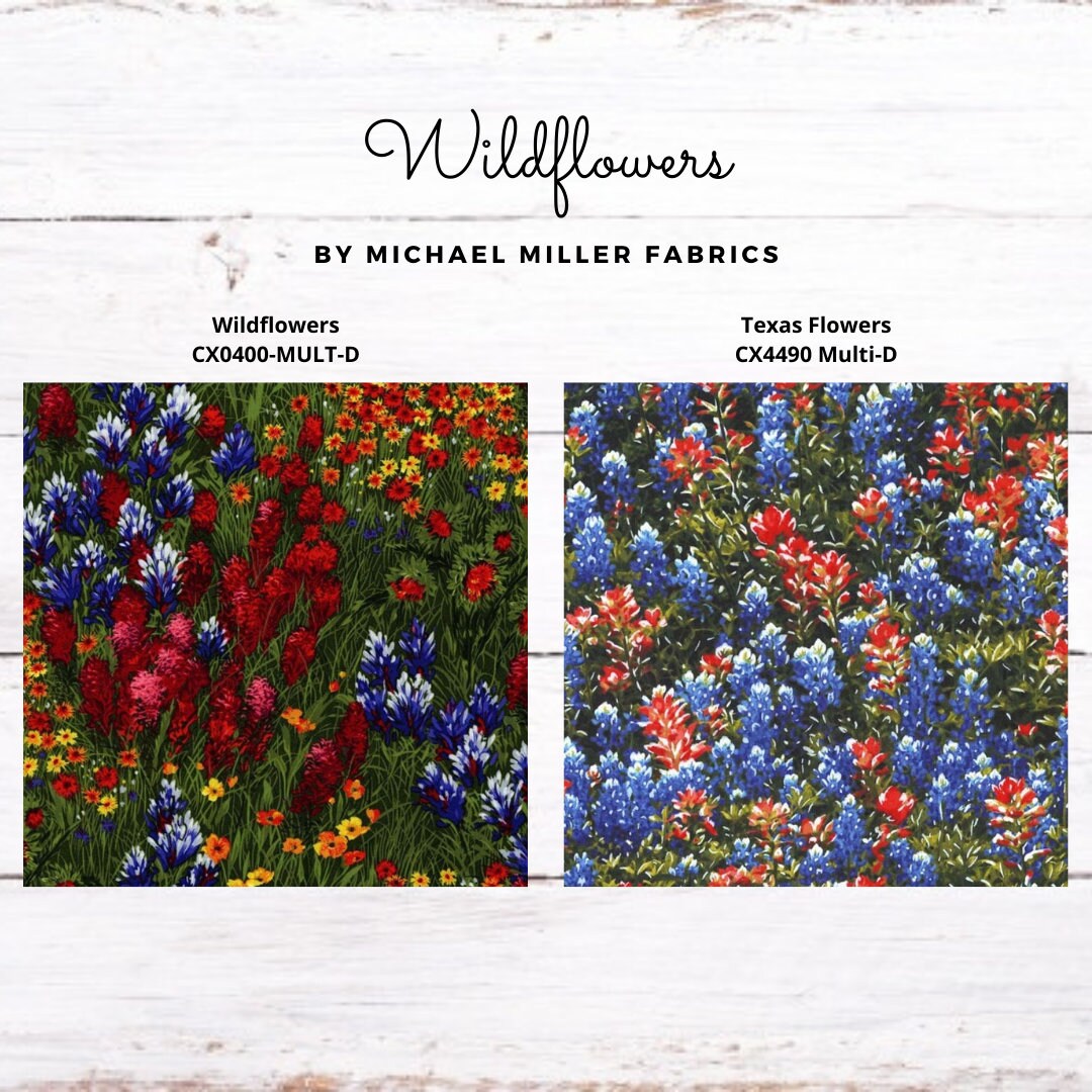 Michael Miller Fabrics Texas Wild Flowers 100 Cotton Fabric by the