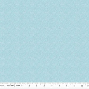 Mini Hashtag Aqua Fabric by Riley Blake Fabrics - Cotton Fabric