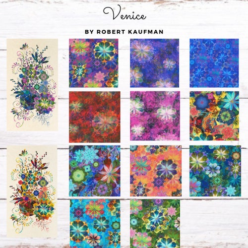 Robert Kaufman Venice Charm Pack by Christiane Marques 42 Etsy