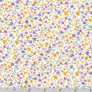 セブンベリーブーケ - セブンベリーの花柄春生地 - コットン生地