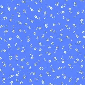 Bequest - Cup and Saucer Bluebird Fabric by Briar Hill Designs - Cotton Fabric