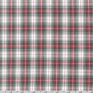 Robert Kaufman - Sevenberry Classic Red Plaids - Bruce Plaid Red - Cotton Fabric