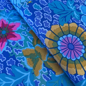 Kaffe Fassett Collective – Classics - Dream – Blue Fabric by FreeSpirit - PWGP148.BLUEX - Cotton Fabric - 43&quot; Wide