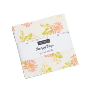 Happy Days Charm Pack by Sherri & Chelsi - 42, 5&quot; x 5&quot; Precut Fabric Squares