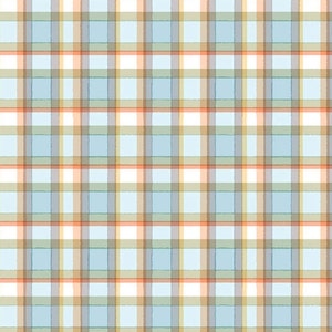 Winter Plaid Cotton Fabric: Snow Day by Bunnies by the Bay