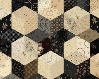 108 inch Black Sheep Cottons Star Block Multi Wide Backing Fabric