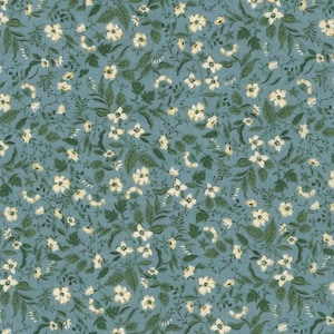 Tessuto Cotton Lawn - Sevenberry Petite Nostalgia Lawn Vintage Blue - Tessuto Cotton Lawn