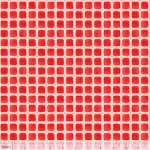 Snow Fun-Snow Plaid Red Fabric by Cori Dantini - Cotton Fabric
