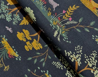 Tela de lona Toile de jardín inglés: Rifle Paper Co., mezcla de algodón y lino