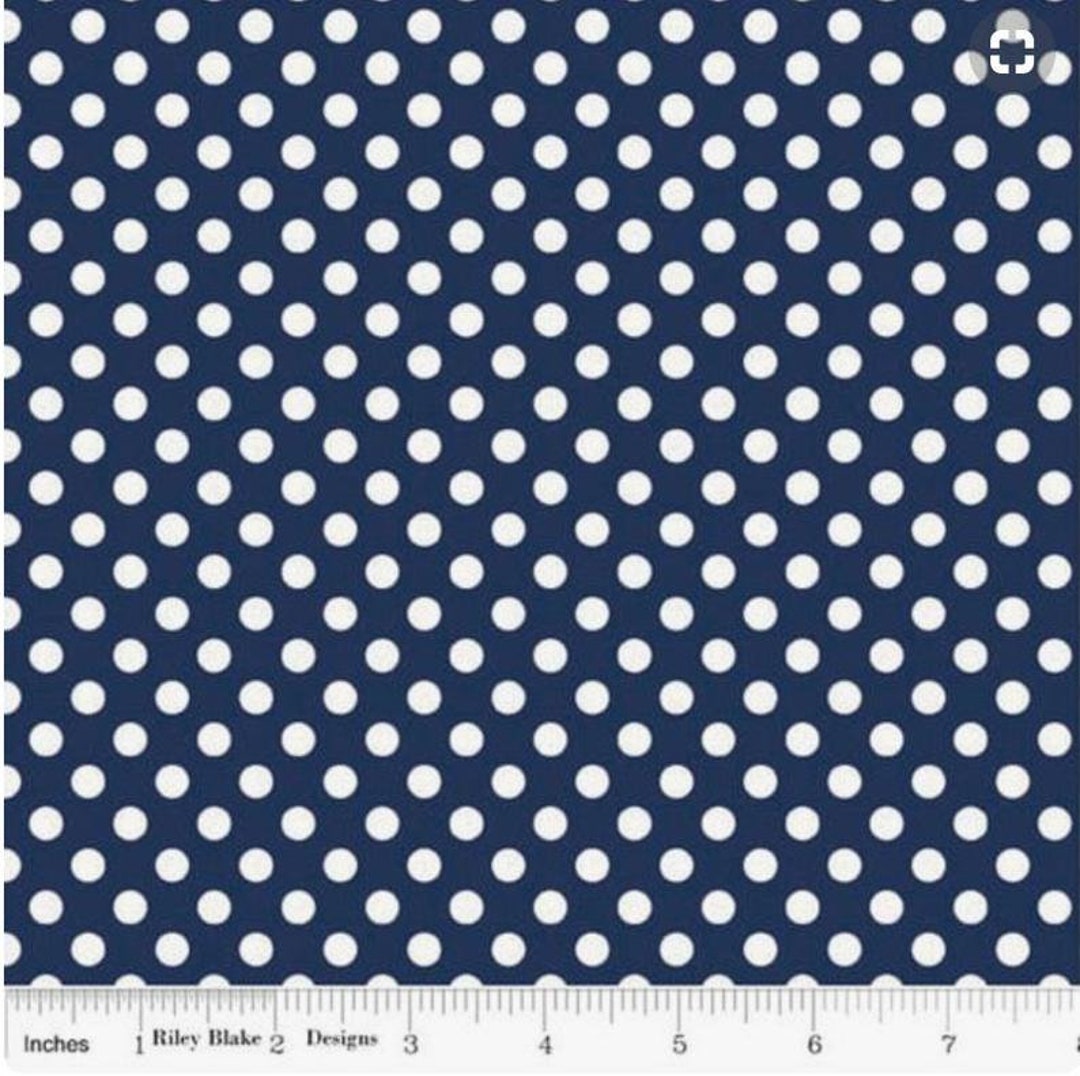 ニット生地 - 幅58インチ/59インチ - スモールドットネイビー生地