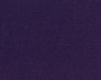 Robert Kaufman - Brussels Washer Dark Purple - LINEN + RAYON Blend - 51"/52" Wide