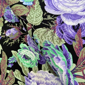 Kaffe Fassett Collective - Floral Burst Purple Fabric by Philip Jacobs - Cotton Fabric