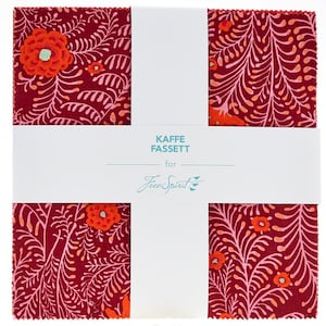 Kaffe Fassett Collective Classics リップスティック 10 インチ スクエア/レイヤー ケーキ - 42、10 インチ x 10 インチ プレカット ファブリック スクエア
