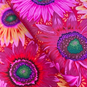 Kaffe Fassett Van Gogh Roter Stoff von Philips