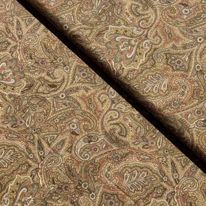 Cotton Paisley Prints - Tan Fabric by Sevenberry - Cotton Fabric