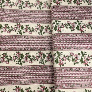 Belcourt - Carta da parati Stripe Rose Pink - Tessuto di cotone