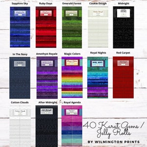 40 Karat Gems/Jelly Roll - 40, 2.5&quot; x 42&quot; Precut Fabric Strips
