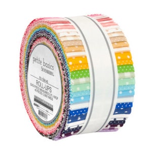 Sevenberry Petite Basics Roll Up/Jelly Roll - 40, 2.5&quot; x 42&quot; Precut Fabric Strips
