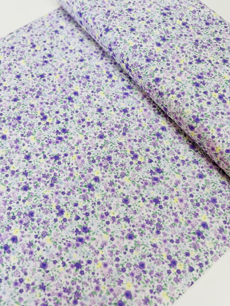 Tiny Antique Floral Lilac Fabric by Timeless Treasures – 100% Cotton ...