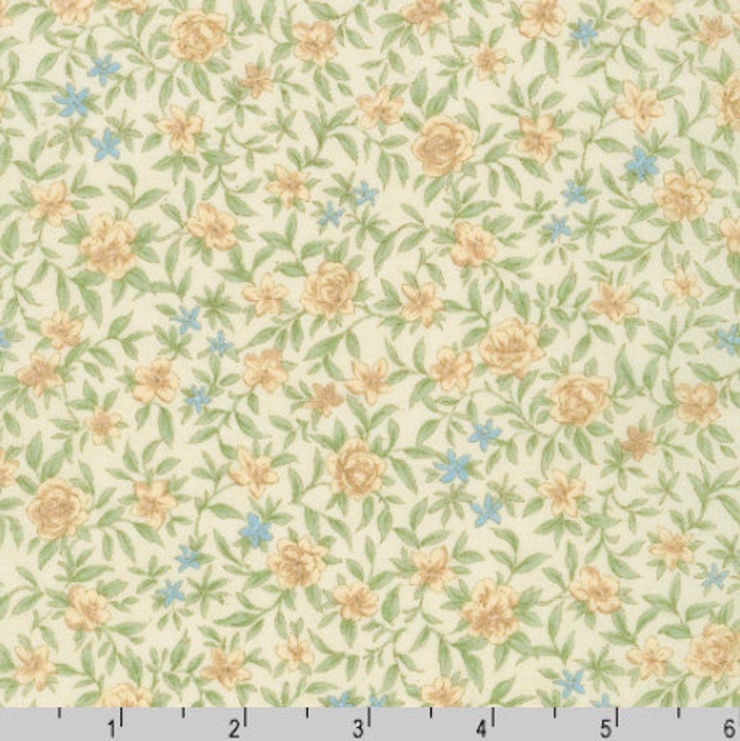 Robert Kaufman Cotton Lawn Sevenberry Petite Nostalgia Lawn Cream