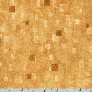 Robert Kaufman - Gustav Klimt - Tan Gold Metallic - Cotton Fabric