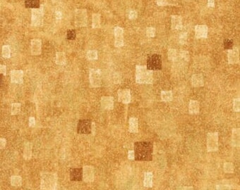 Robert Kaufman - Gustav Klimt - Tan Gold Metallic - Cotton Fabric