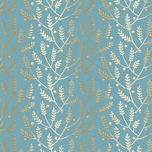 Andover Fabrics - Something Blue - Lavender Cornflower Fabric by Edyta Sitar - Cotton Fabric