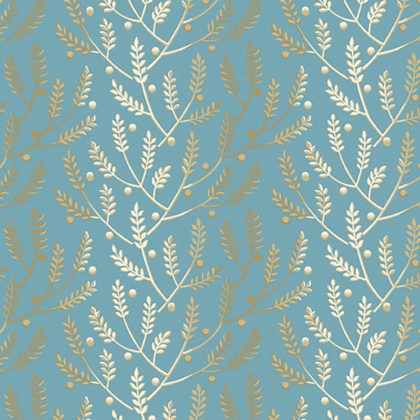 Andover Fabrics - Something Blue - Lavender Cornflower Fabric by Edyta Sitar - Cotton Fabric