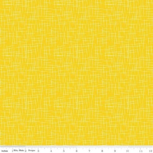 Large Hashtag Yellow - Cotton Fabric