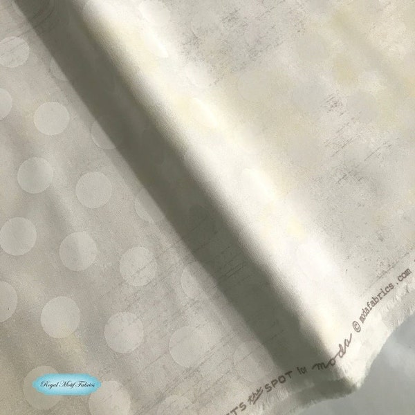 Moda Fabrics - Grunge Hits The Spot - New Eggshell White Fabric by BasicGrey - Cotton Fabric