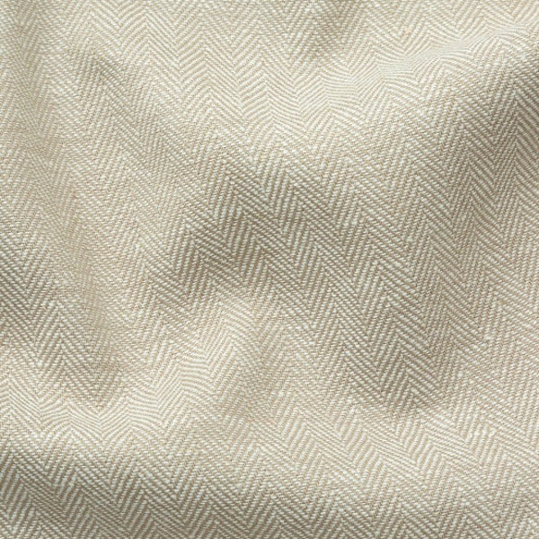 Robert Kaufman - Hemptex Herringbone Natural - Hemp + Cotton Blend - 52"/53" Width