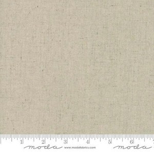 Moda Fabrics - Linen Mochi Dot - Unbleach Linen Fabric by Momo - Cotton Linen Fabric