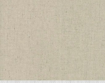 Moda Fabrics - Linen Mochi Dot - Unbleach Linen Fabric by Momo - Cotton Linen Fabric