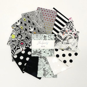 Linework Fabric Charm Pack by Tula Pink: 5&quot; Precut Cotton Squares