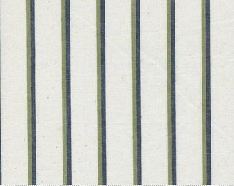 Vista Wovens Ecru - Stripe Fabric by Jenelle Kent - Woven Cotton Fabric