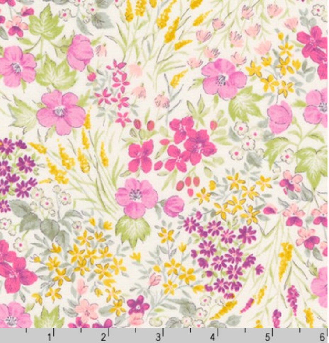 Robert Kaufman Cotton Lawn Sevenberry Petite Garden Lawn Floral Spray