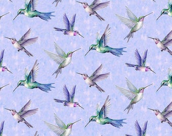 Garden Delight - Flying Hummingbirds-stof van Timeless Treasures
