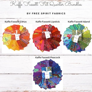 Kaffe Fassett Classics シトラス/リップスティック/アイランド/ピーコック ファットクォーター バンドル - ファットクォーター 20 個 -*各バンドルは別売り*