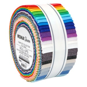 Kona Sheen 2022 Roll-Up/Jelly Roll - 40, 2,5 &quot;x 42&quot; Zoll vorgeschnittene Streifen