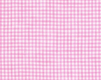 Robert Kaufman - Limerick Linen Yarn Dyed - 1/8 Zoll Klein Gingham Karo Pink - 100% Leinen - 57 "Breite