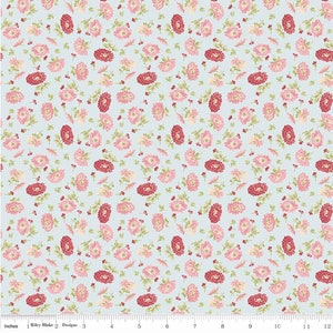 Penny Rose - Amelia Floral Blue - Cotton Fabric