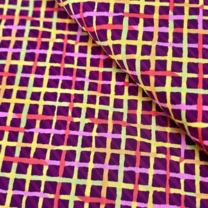 Kaffe Fassett Collective Classics Mad Plaid Maroon Fabric by Brandon Mably – Free Spirit 100% Cotton – 43"/44″ Wide