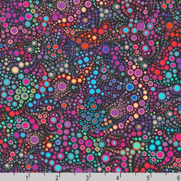 Robert Kaufman - Effervescence - Dots Jewel Fabric by Amelia Caruso - Digital Print - Cotton Fabric