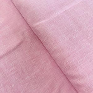Limerick 100% Linen - Pink - 57&quot; Width