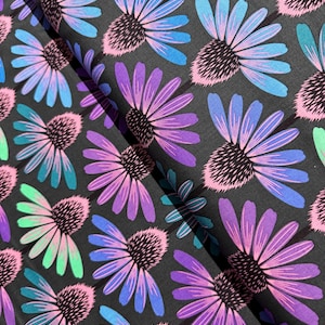 Echinacea Glow Amethyst Fabric | Anna Maria Horner | Hindsight Love Always | Free Spirit | Quilting Cotton
