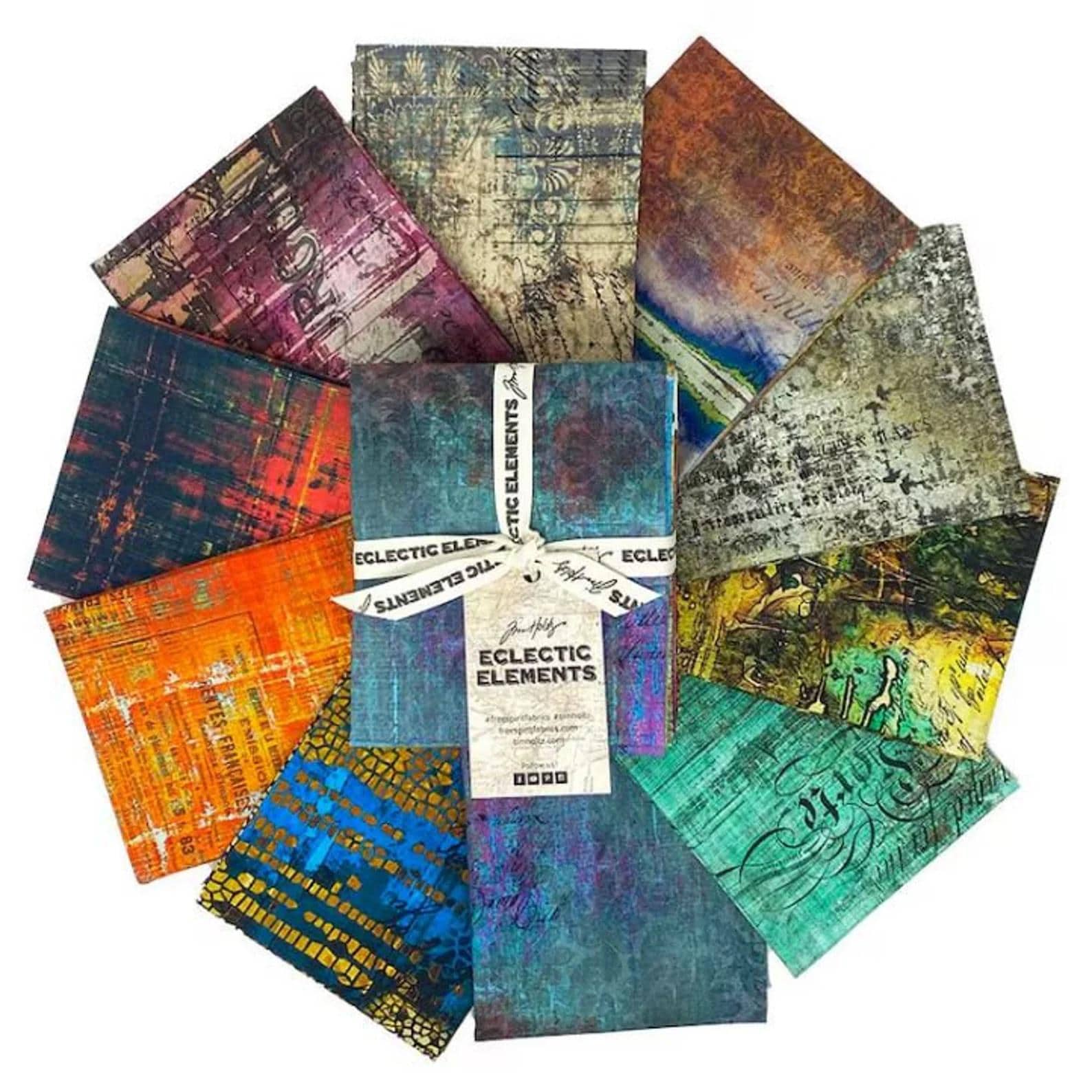 Abandoned 2 Fat Quarter Bundle by Tim Holtz - 10 Fat Quarters