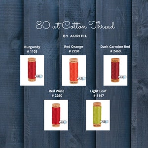 Aurifil - Sarah Fielke Everyday Applique Thread Collection 80wt 20 Sma – Quilt In A Day