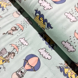SMD Two By Two Cuddle Fabrics - Cuddle 2 by 2 Opal - Cuddle Prints Fabric