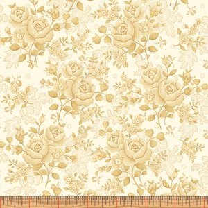 108&quot; breit – Homestead Wide – Kletterrose Ecru Quilt Back – Baumwollstoff
